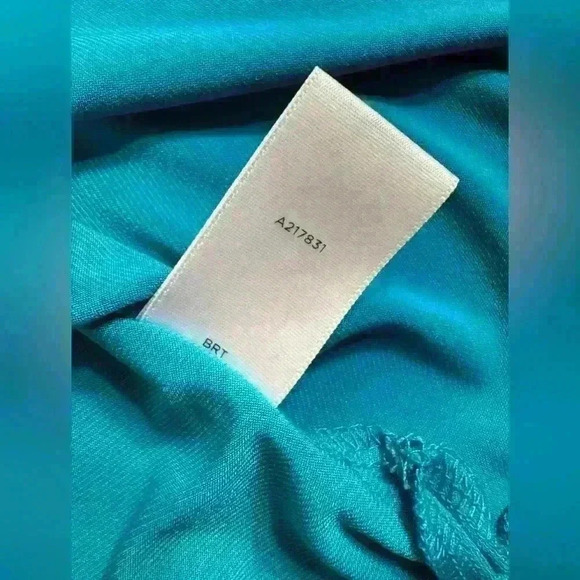 Susan Graver Liquid Knit Ruched Sleeve Tunic Teal Women’s 2X - Picture 2 of 11